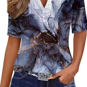 3/$10 Marble Pattern Short Sleeve Tee